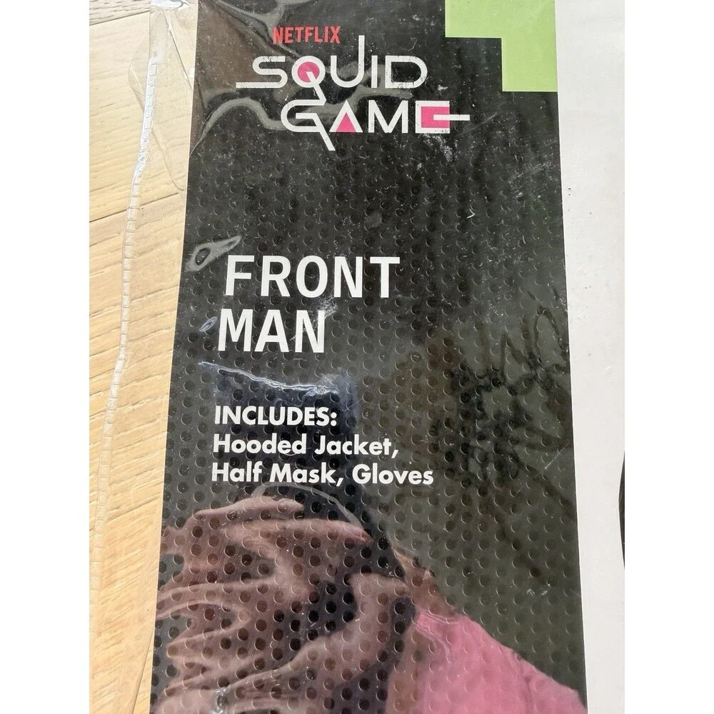 Spirit Halloween Adult Medium Squid Game Front Man Costume Mask NIP - Picture 4 of 6
